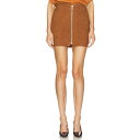 The Sei 【 Leather Mini Skirt With Zip Women 】 レザー レディースファッション ボトムス スカート レディース