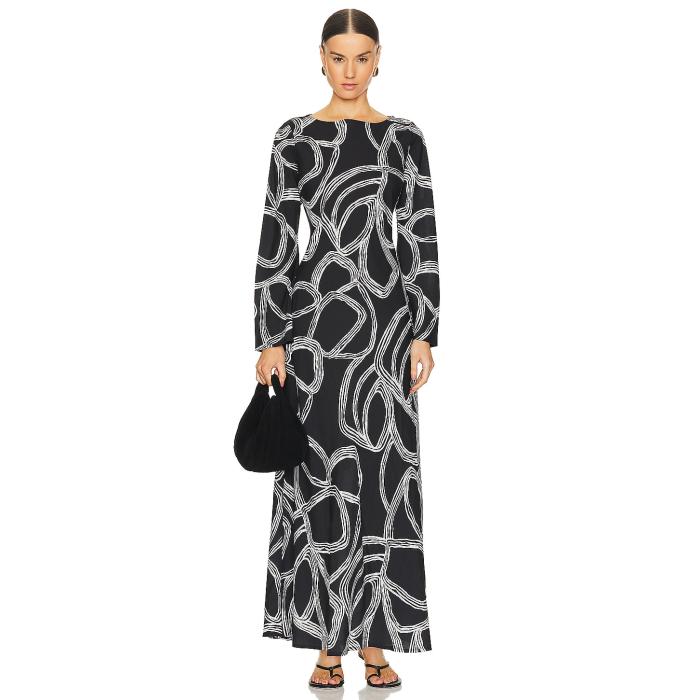 Sovere 【 Sgraffito Bias Maxi Dress Women 】 ドレス レディースファッション ドレス レディース
