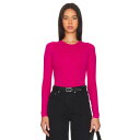 グッドアメリカン Good American 【 Scuba Crewneck Bodysuit Women 】 ボディースーツ レディースファッション トップス その他 レディース