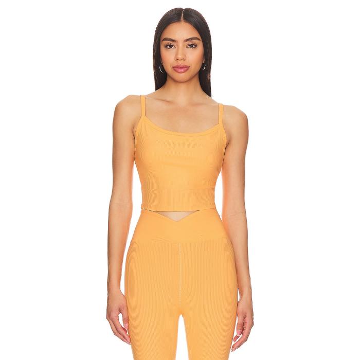 Year Of Ours �� Ribbed Bralette Tank Women Apricot Crush �� ���󥯥ȥå� ���ݡ��� �����ȥɥ� �ե��å�...