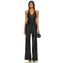 アマンダアプリチャード Amanda Uprichard 【 X Revolve Isadore Faux Leather Jumpsuit Women 】 レザー ジャンプスーツ レディースファッション オールインワン サロペット レディース