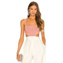 Michael Costello 【 X Revolve Kameron Knit Bodysuit Women 】 ニット ボディースーツ レディースファッション トップス タンクトップ レディース