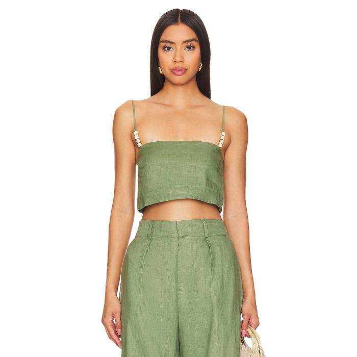 フェイスフルザブランド Faithfull The Brand 【 Chianti Top Women Sage 】 レディースファッション ..