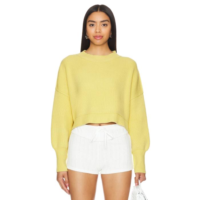 フリーピープル Free People 【 Easy Street Crop Pullover Women Pineapple Juice 】 street ストリー..