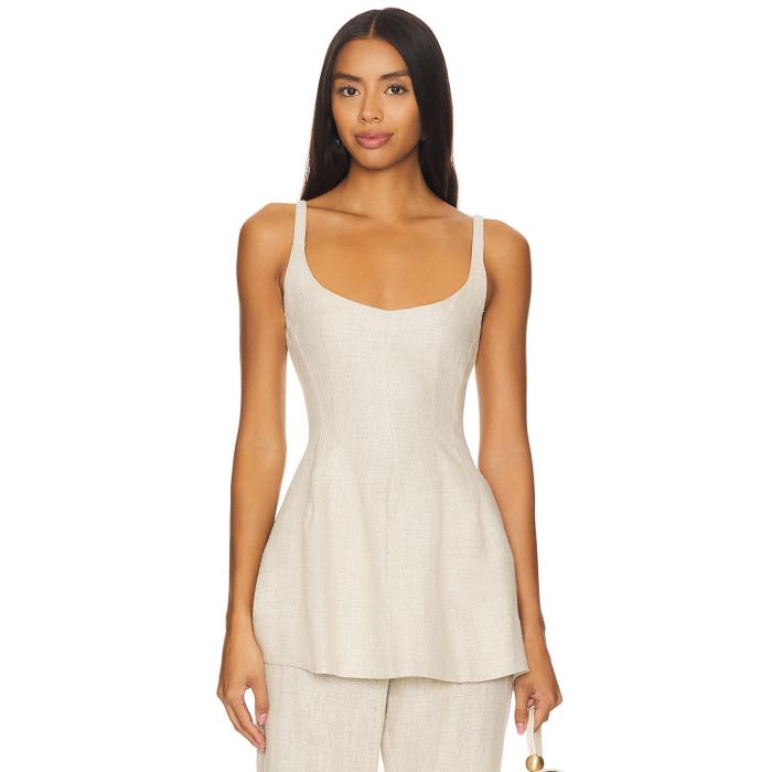 フェイスフルザブランド Faithfull The Brand 【 Sanne Top Women Oatmeal 】 レディースファッション ..