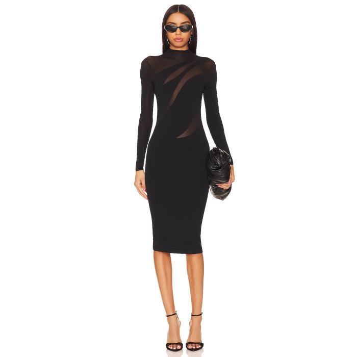 ウォルフォード Wolford 【 Sheer Opaque Dress Women Black 】 ドレス レディースファッション ドレス レディース 黒色 ブラックのサムネイル