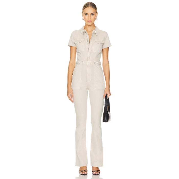 グッドアメリカン Good American 【 Fit For Success Jumpsuit Women Sand004 】 ジャンプスーツ レディースファッション その他 レデ..