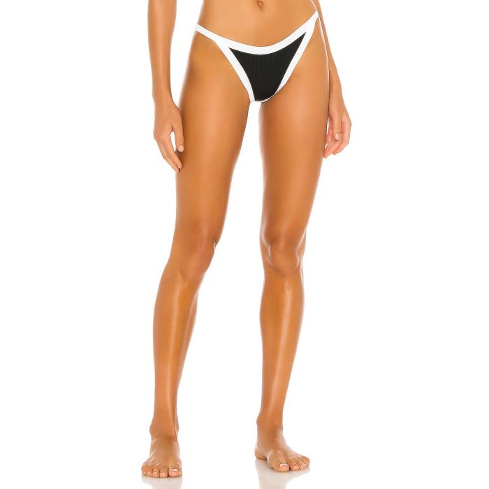 Lspace 【 Vacay Classic Bikini Bottom Women Black & White 】 クラシック ズボン ボトムス レディースファッション 水着 レディース 黒色 ブラック 白色 ホワイト