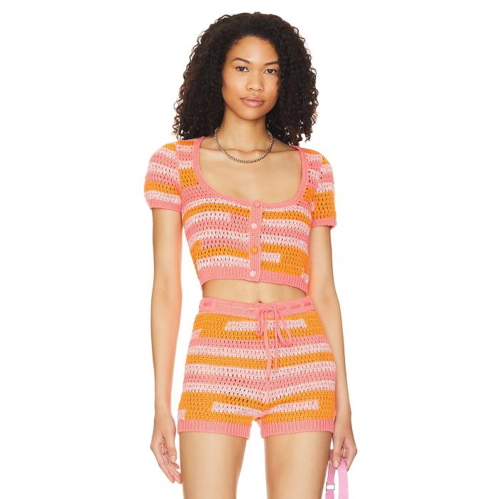 Lovers And Friends 【 Eliava Crochet Cardigan Women 】 カーディガン レディースファッション トップス カーディガン ボレロ レディース