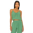Bobi 【 Beach Gauze Cropped Cami Women 】 レディースファッション トップス その他 レディース