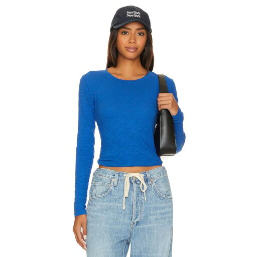 Bobi 【 Crew Neck Long Sleeve Top Women 】 クルー Sleeve スリーブ レディースファッション トップス Tシャツ カットソー レディース Bobi 【 Crew Neck Long Sleeve Top Women 】 クルー Sleeve スリーブ レディースファッション トップス Tシャツ カットソー レディース