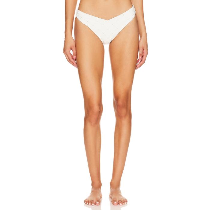 ビーチライオット Beach Riot 【 Vanessa Bikini Bottom Women Ivory Pearl 】 ズボン ボトムス レディースファッション 水着 レディース アイボリー パール