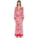 フリーピープル Free People 【 X Intimately Fp Dreamy Days Pajama Set In Flame Red Combo ...