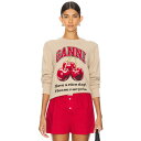 ガニー Ganni 【 Graphic Mix Cherry Sweatshirt Women 】 グラフィック スウェット トレーナー レディースファッション トップス スウェット トレーナー レディース(4)