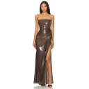 Alex Perry 【 Twisted Sequined Strapless Gown Women 】 レディースファッション ドレス レディース
