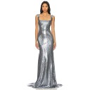 Alex Perry 【 Square Neck Sequined Gown Women 】 レディースファッション ドレス レディース
