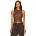 Apres Studio 【 Ruched Silk Tank Women 】 タンクトップ レディースファッション トップス タンクトップ レディース