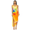 Monse 【 Rainbow Orchid Slip Dress Women 】 虹色 レインボー ドレス レディースファッション ドレス レディース