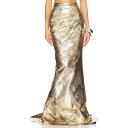 Laquan Smith 【 Pleated Metallic Mermaid Skirt Women 】 レディースファッション ボトムス スカート レディー...