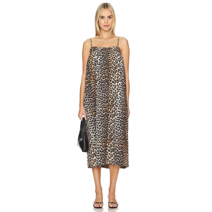 ガニー Ganni 【 Printed Midi Strap Dress Women 】 ストラップ ドレス レディースファッション ドレス レディース