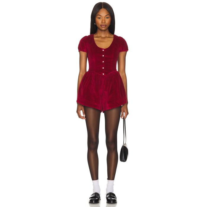 フリーピープル Free People 【 X Revolve Silver Bells Romper Women 】 Silver 銀色・シルバー ロンパース レディースファッション オールインワン サロペット レディース