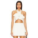 Patbo 【 Flower Applique Halter Top Women 】 レディースファッション トップス その他 レディース(4)