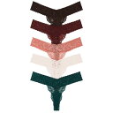 Privacy Please 【 Violet Lace Thong 5 Pack Women 】 紫・バイオレット インナー 下着 ナイトウェア レディース ...