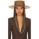Ruslan Baginskiy 【 Monogram Embellished Canotier Hat Women 】 バッグ 小物 ブランド雑貨 帽子 レデ...