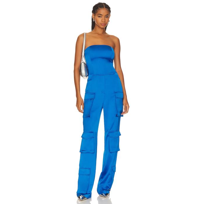 Selmacilek  Strapless Pocket Detailed Jumpsuit Women  ץ ǥ...