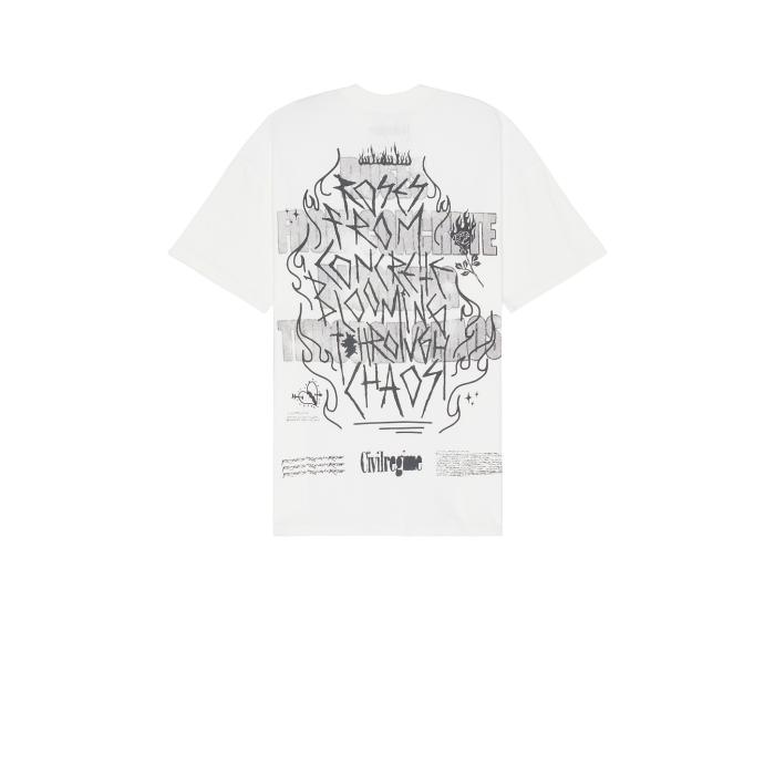 Civil Regime 【 Even From A Dark Place American Classic Oversized Tee Men 】 クラシック Tシャツ メンズファッション トップス Tシャツ カットソー メンズ