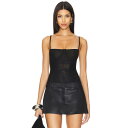 グッドアメリカン Good American 【 Corset Mesh Bodysuit Women 】 ボディースーツ レディースファッション トップス その他 レディース