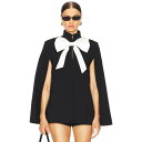 アリスアンドオリビア Alice + Olivia 【 Philippa Bow Cropped Cape Women 】 レディースファッション コート ジャ...