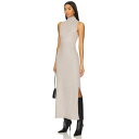 525 【 Aurora Funnel Neck Maxi Dress Women 】 ドレス レディースファッション ドレス レディース