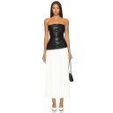 Simkhai 【 Arie Faux Leather Bustier Midi Dress Women 】 レザー ドレス レディースファッション ドレス レ...