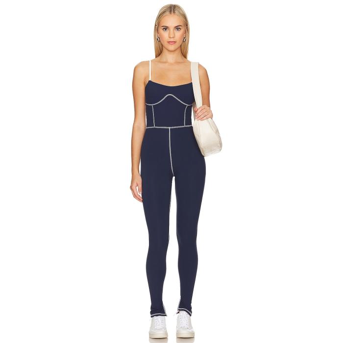 Weworewhat 【 Silhouette Ankle Flare Jumpsuit Women 】 ジャンプスーツ レディースファッション オールインワン サロペット レディース