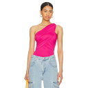 Superdown 【 Bailee One Shoulder Bodysuit Women 】 ボディースーツ レディースファッション トップス シャツ ブラウス レディース