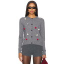 Msgm 【 Rosebuds Embellished Cardigan Women 】 カーディガン レディースファッション トップス カーディガン ボレロ ...