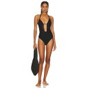 Pq 【 Mila One Piece Swimsuit Women 】 水着 レディースファッション 水着 レディース(4)