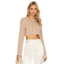 House Of Harlow 1960 【 X Revolve Abia Cropped Cable Sweater Women 】 トレーナー レディースフ...