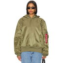 アルファインダストリーズ Alpha Industries 【 Pull-Over Hooded Ma-1 Women 】 フード付 レディースファッション トップス パーカー レディース(4)