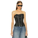 Superdown 【 X Bridget Dani Faux Leather Corset Women 】 レザー レディースファッション トップス その他 レディース(4)