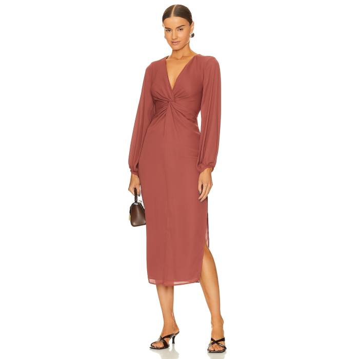 Krisa 【 Twist Front Maxi Women 】 レディースファッション ドレス レディース