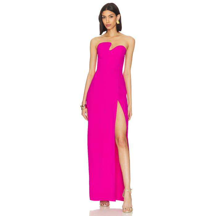 アマンダアプリチャード Amanda Uprichard 【 X Revolve Strapless Puzzle Gown Women 】 レディースファッション ドレス レディース