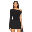 Norma Kamali 【 One Sleeve Drop Shoulder Side Drape Top Women 】 Sleeve スリーブ レディースファッション トップス その他 レディース