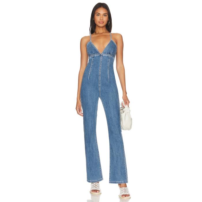 More To Come 【 Chiara Tie Back Jumpsuit Women 】 ネクタイ ジャンプスーツ レディースファッション オールインワン サロペット レディース