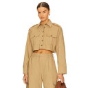 L'academie 【 X Marianna Selia Cropped Cargo Shirt Women 】 カーゴ レディースファッション トップス シ...