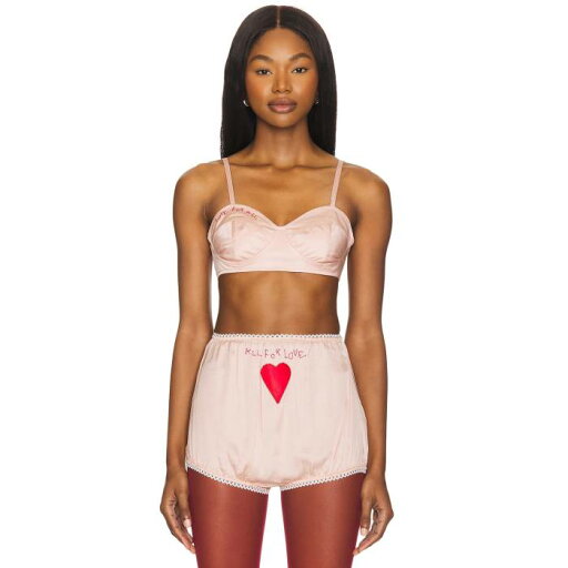 フィオルッチ Fiorucci 【 Embroidered Satin Heart Bralette Women 】 サテン レディースファッション トップス その他 レディース フィオルッチ Fiorucci 【 Embroidered Satin Heart Bralette Women 】 サテン レディースファッション トップス その他 レディース