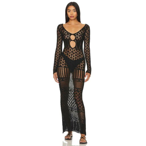 Sndys 【 X Revolve Long Sleeve Crochet Maxi Dress Women 】 Sleeve スリーブ ドレス レディースファッション 水着 レディース Sndys 【 X Revolve Long Sleeve Crochet Maxi Dress Women 】 Sleeve スリーブ ドレス レディースファッション 水着 レディース
