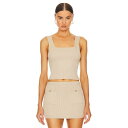 Helsa 【 Halden Square Neck Tank Women 】 タンクトップ レディースファッション トップス タンクトップ レディース(4)