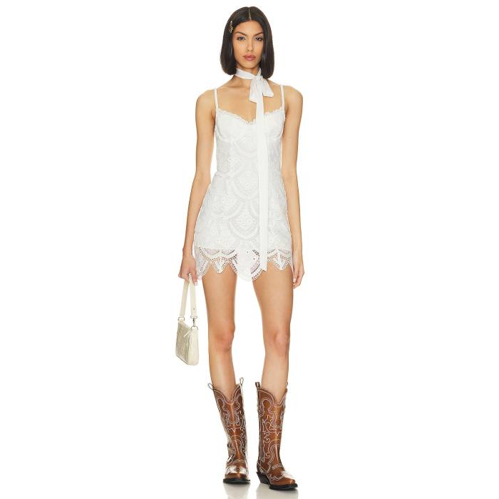 For Love & Lemons 【 Sandra Mini Dress Women 】 ドレス レディースファッション ドレス レディース